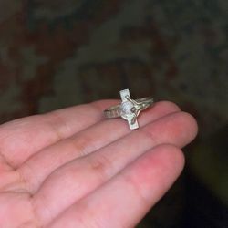 Silver Cross Ring 