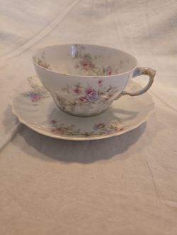 Antique Theodore Haviland Limoges France Teacup & Saucer - No Chips