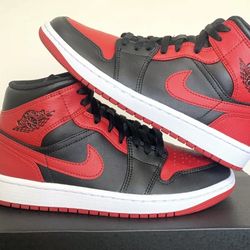 Jordan 1 Retro Mid “Banned” Size 10.5 and 11