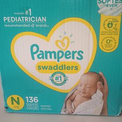 Newborn Pampers Swaddlers Box