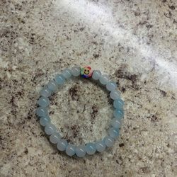 Blue Smiley Face Bracelet 