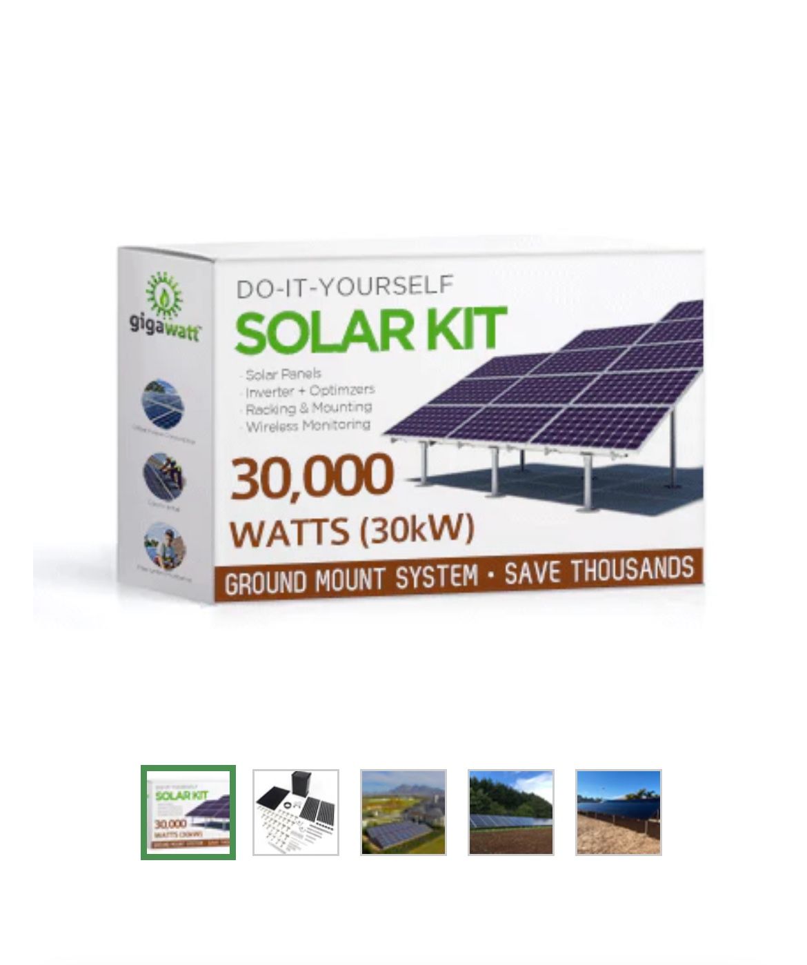 Green Solar Complete Install Kit With Permits