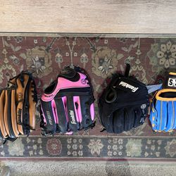 4 Kids Baseball Gloves