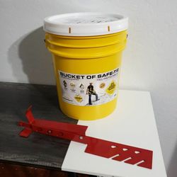 Guardian Fall Protection 00815 Bucket of Safe-Tie + 2500 Adjustable Roofing Bracket