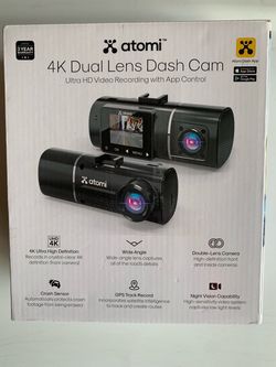 Atomi 4K Dual Lens Dash Cam