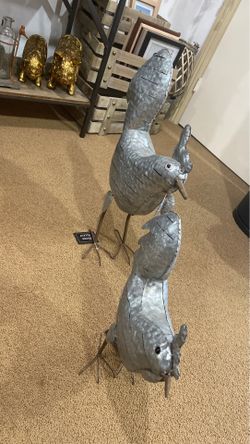 Metal chickens