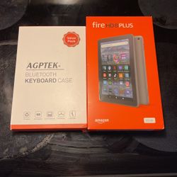 New  Unopened Fire HD 8 Plus w/ Bluetooth Keyboard Case $99 Firm