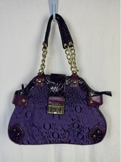 XOXO Purse purple and gold chain