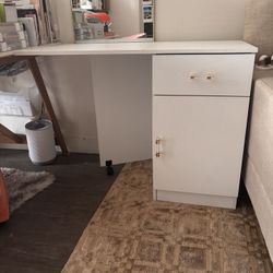Convertible Desk Cabinet with Drawer