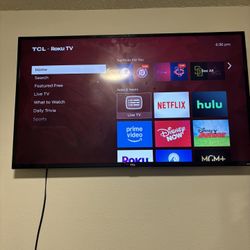 55 Inch TCL Roku tv 