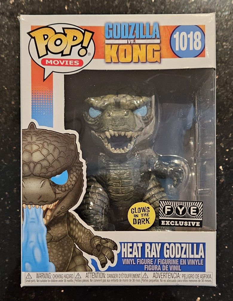 Funko Pop Heat Ray Godzilla #1018 Fye Glow In The Dark 2021