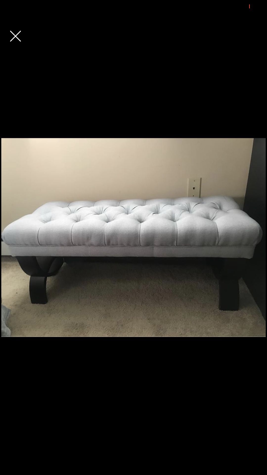 Ottoman for end of the bed