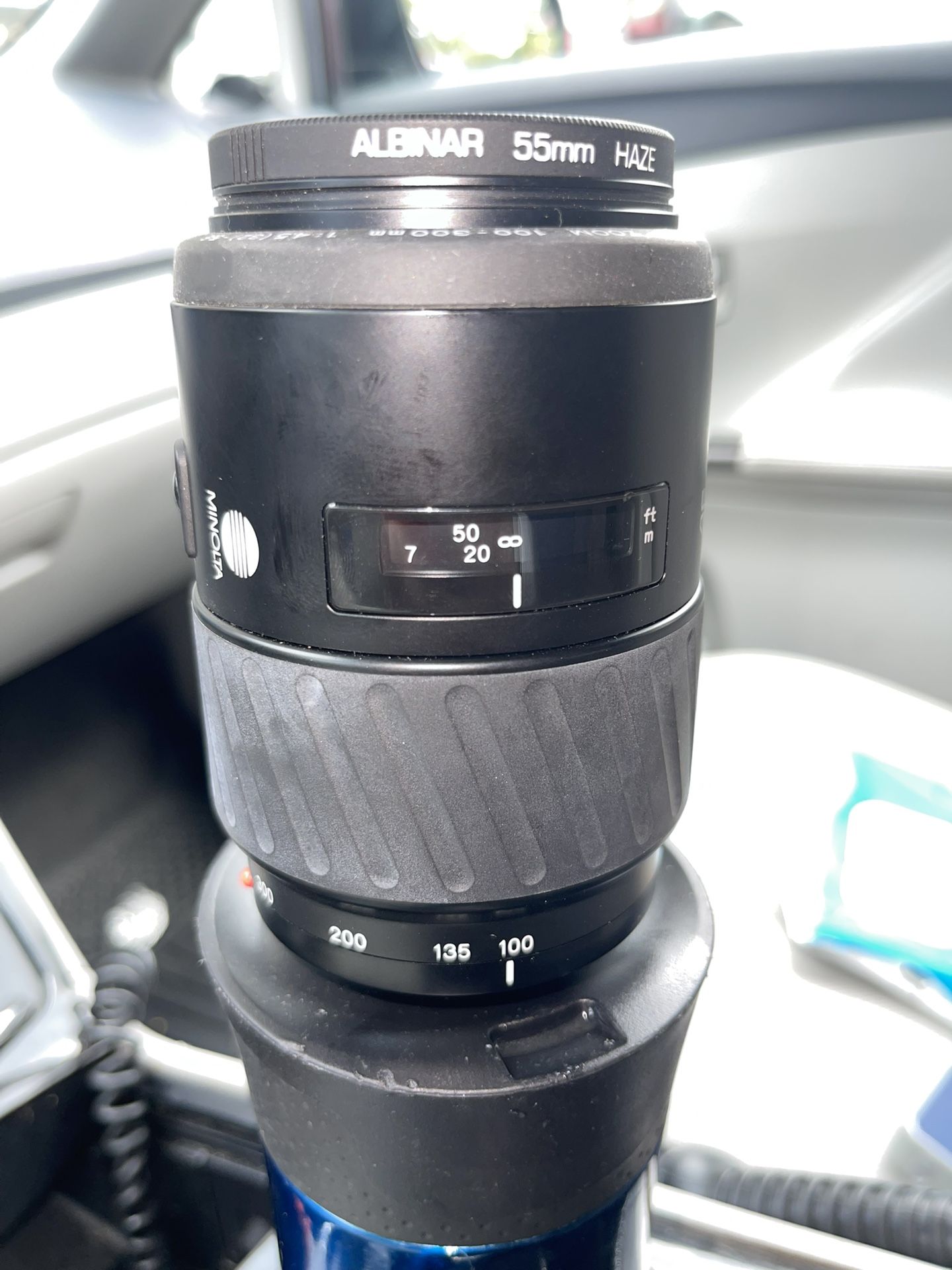 Minolta Maxxum AF 100-300mm f/4.5-5.6 Telephoto Zoom Lens.