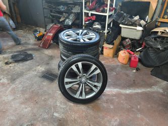 19 Inch Mercedes-Benz Wheels With Continental Tires Very Good Shape Whole Set 4Wheels 4Tires