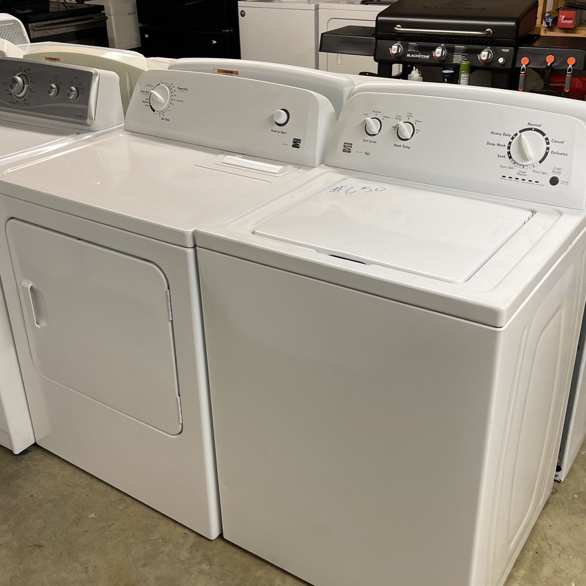 Kenmore washer and dryer