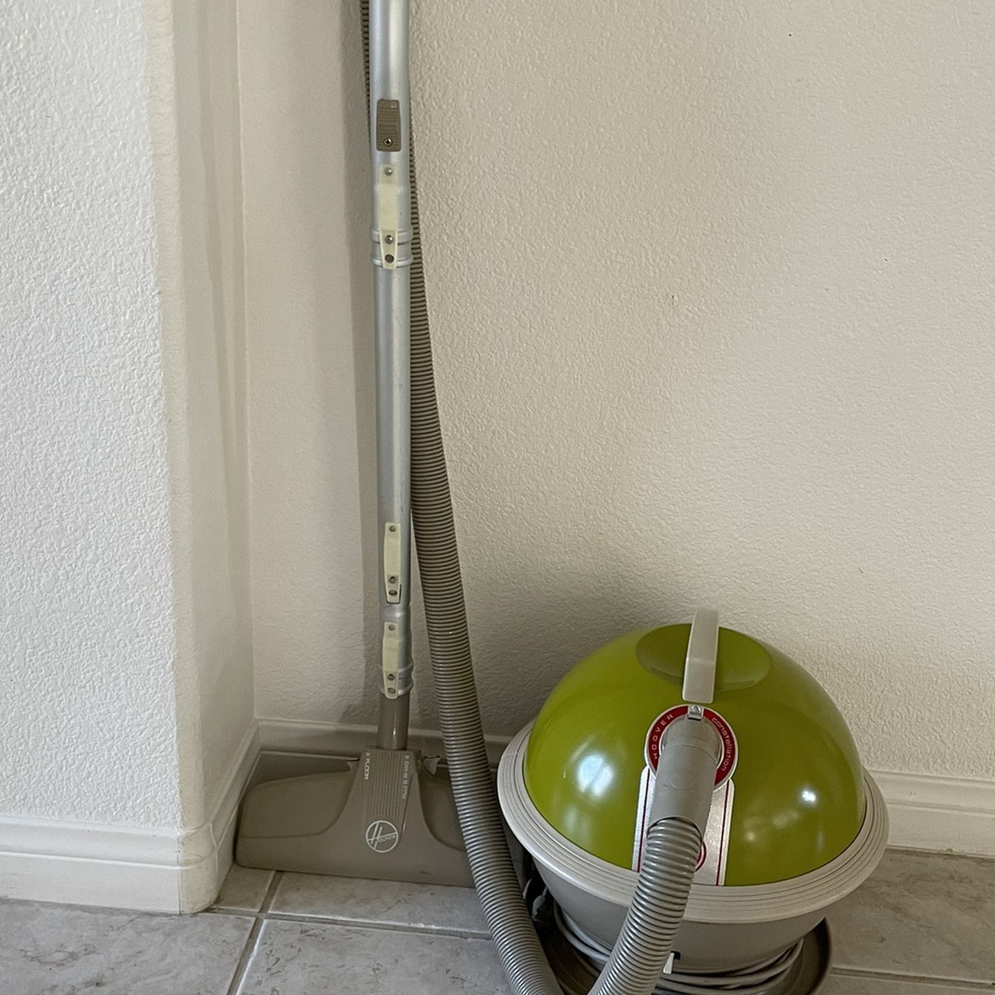 Vintage 1952 Constellation Hoover Canister Vacuum Works!!!