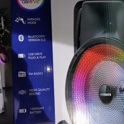 FISHER 8" MUSE RING LIGHT SPEAKER