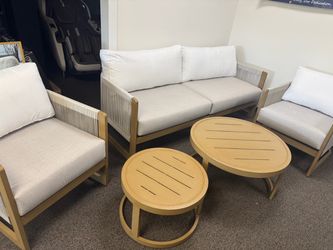 Cream and Grey Outdoor furniture set