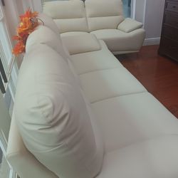 *Black Friday Now!!!*---Attractive Valencia Beige Leather Sofa/Loveseat Sets---Now $799!!!---Delivery/$10 Down Financing😎