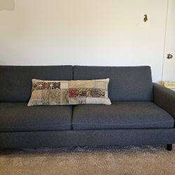 7ft Dark Gray Sofa EQ3