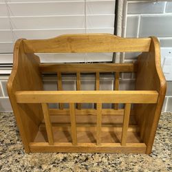 Vintage Magazine Vinyl Holder Brown