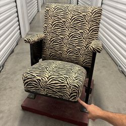 Antique Black and White Theater / Cinema Chair