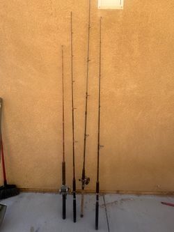4 Fishing Rods with 2 Reels – Great Starter Fishing Combo