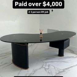 Black Office Desk
