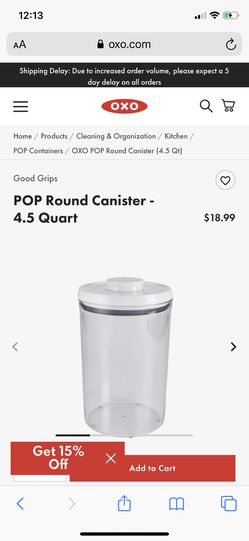 Oxo pop canister 4.5q