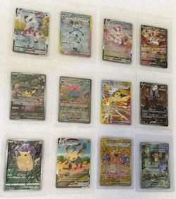 Raw Pokemon cards