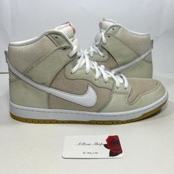PROMO SAMPLE Nike SB Dunk High Pro ISO ‘Unbleached Pack’ Shoes Size: 13 M