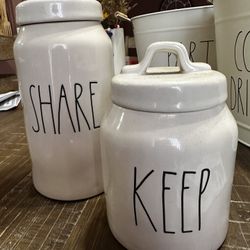 Ray Dunn Canisters $25 For Both