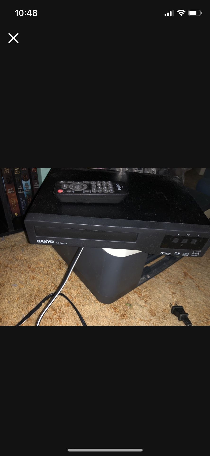 Sanyo DVD player with remote