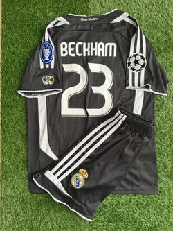 Beckham Real Madrid Retro Jersey Kids Set