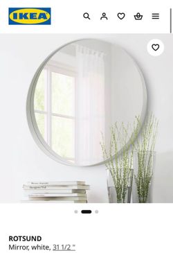 IKEA circular white mirror!
