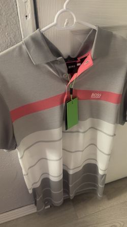 Hugo Boss Striped Polo Shirt with Tags