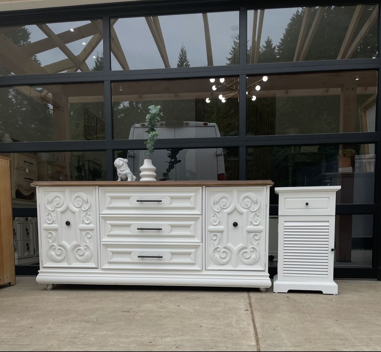 Large White, Nine Drawer Dresser