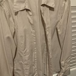 Striped Button Down Shirt Calvin Klein