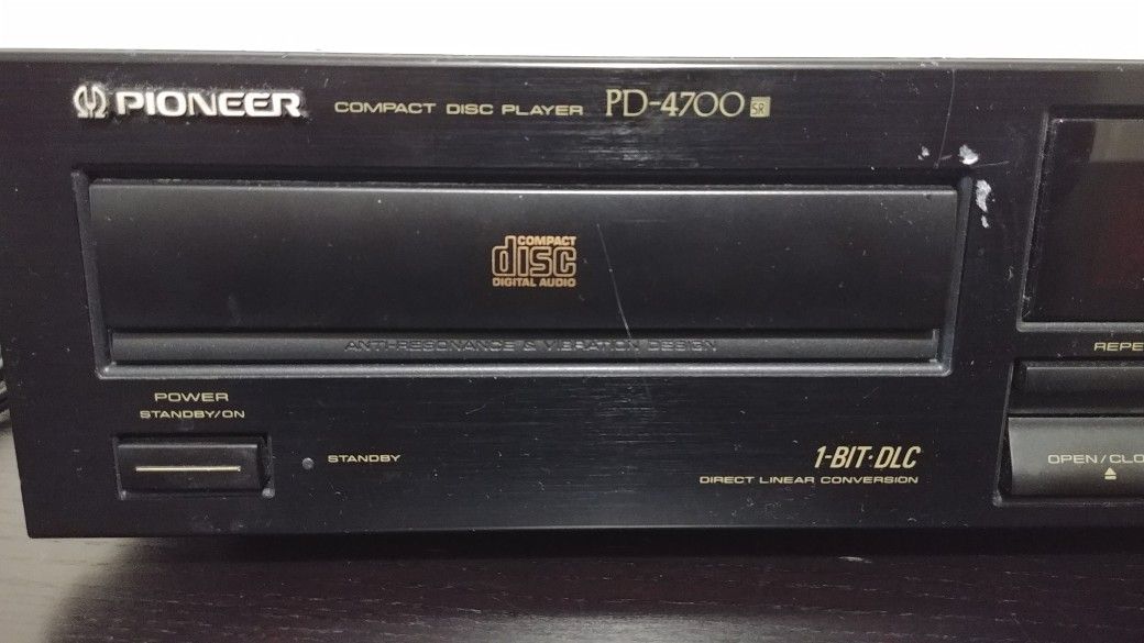 Vintage Pioneer PD4700 Single Compact Disc CD Player Audio Home