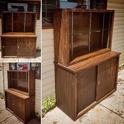 ROBUST BISECTED HUTCH CABINET
