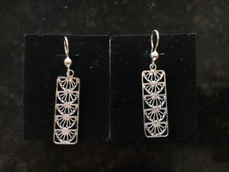 Mother’s Day Special 925k Silver Filigree Earrings