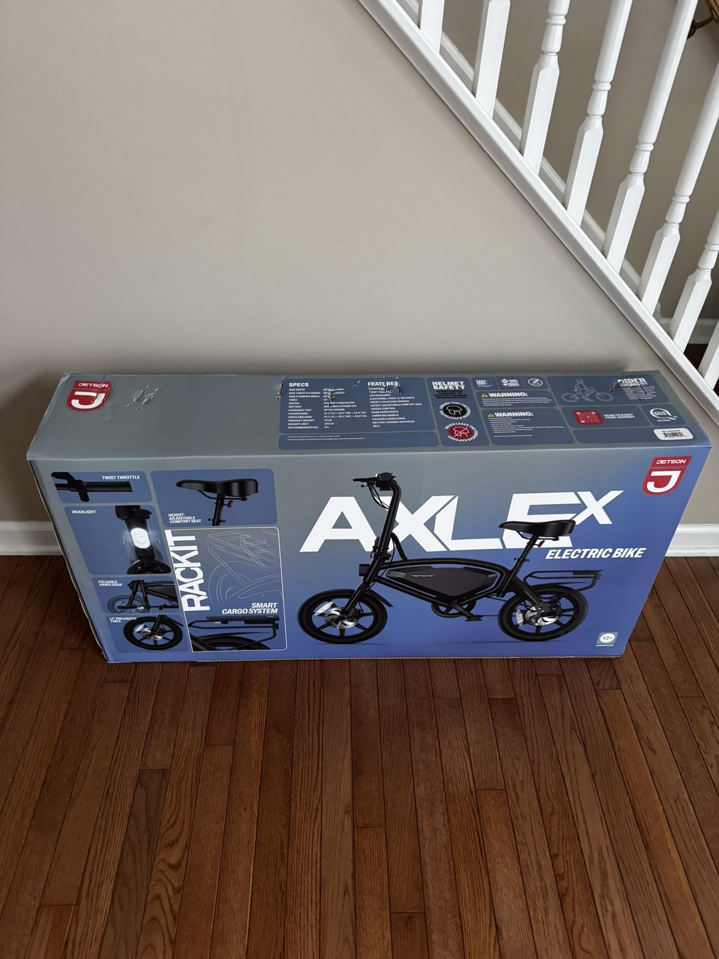 Jetson Adult Axle X 12" Step-Over Electric Folding Bike