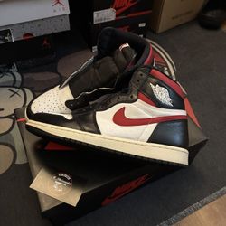 Jordan 1 Black Gym Red Sz 10
