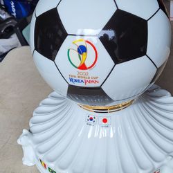 2002 FIFA World Cup Korea Vs Japan Ceramic Soccer Ball Statue