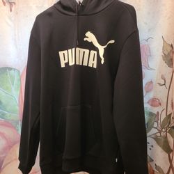 Puma, Essentials Fleece Hoody Size XL Brand New Color Black