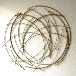 Gold Metal Wall Art 