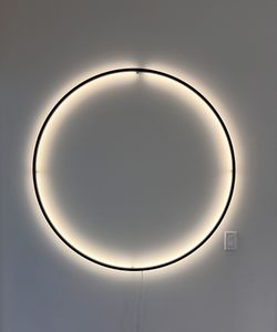 47” Round Wall Light Art