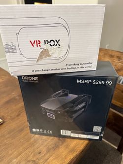 Drone and vr headset