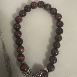 David Yurman- Silver Spiritual Tiger Eyes Beads