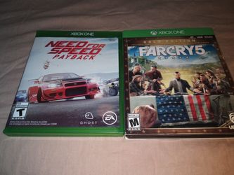 Xbox One Need For Speed Payback FarCry 5 -20$ Each